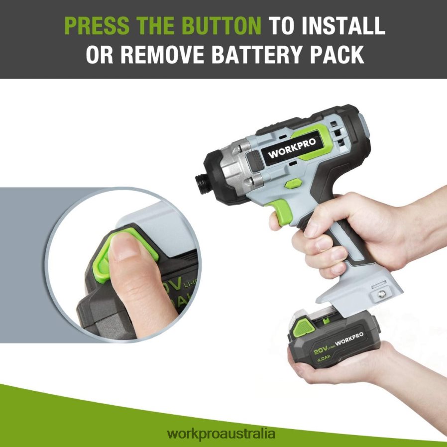 WORKPRO 20V 40Ah Lithium-ion Battery Pack D4R0VT217 Tool Morden