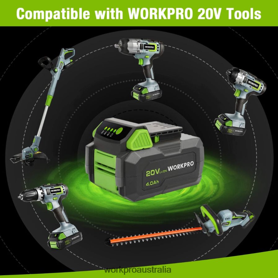 WORKPRO 20V 40Ah Lithium-ion Battery Pack D4R0VT217 Tool Morden
