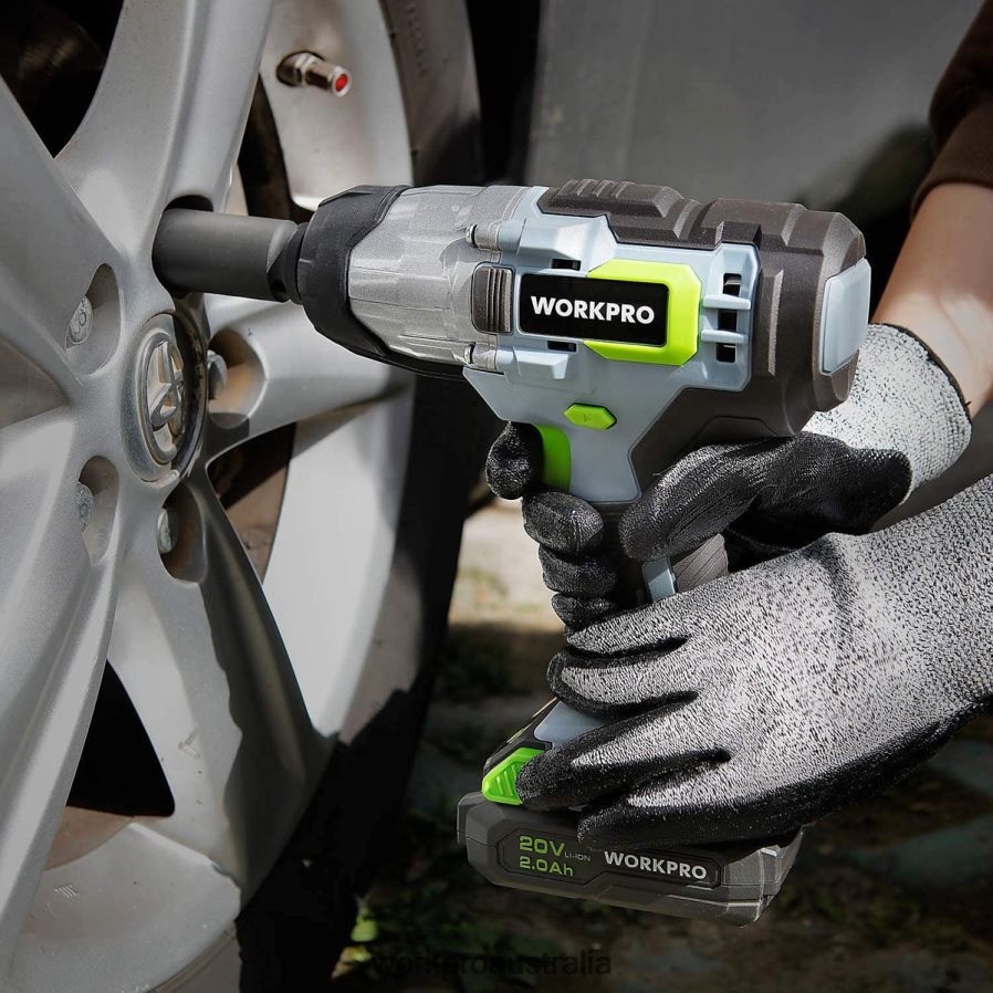 WORKPRO 20V Cordless Impact Wrench with Fast Charger Belt Clip for Easy Carrying D4R0VT187 Tool Morden