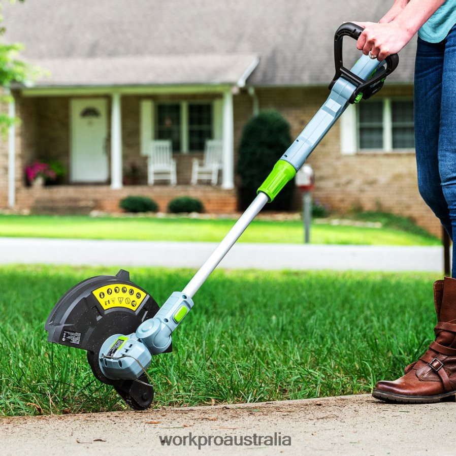 WORKPRO 20V Cordless String Trimmer / Edger 12-inch with 2Ah Lithium-Ion Battery 1 Hour Quick Charger 164ft Trimmer Line Included D4R0VT293 Tool Helpful