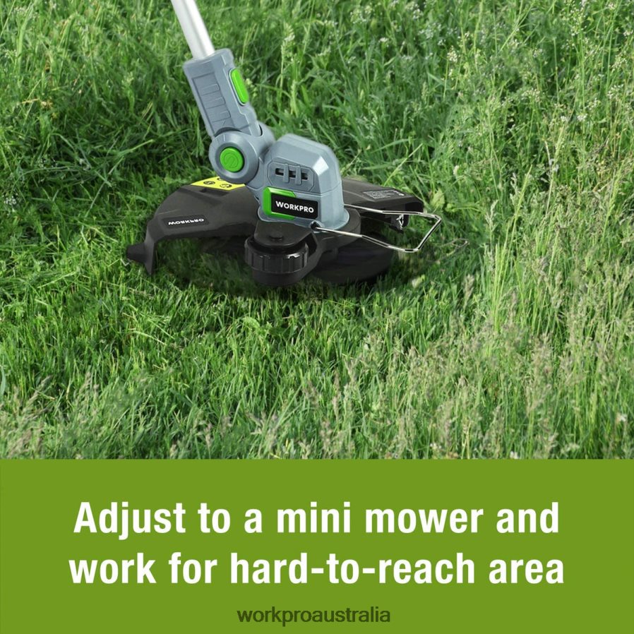 WORKPRO 20V Cordless String Trimmer / Edger 12-inch with 2Ah Lithium-Ion Battery 1 Hour Quick Charger 164ft Trimmer Line Included D4R0VT293 Tool Helpful