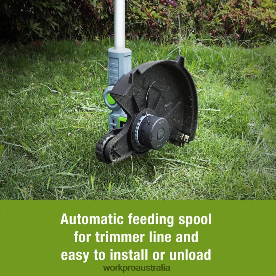 WORKPRO 20V Cordless String Trimmer / Edger 12-inch with 2Ah Lithium-Ion Battery 1 Hour Quick Charger 164ft Trimmer Line Included D4R0VT293 Tool Helpful