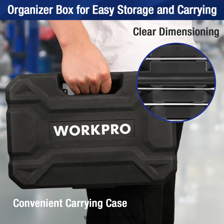 WORKPRO 22-Piece Ratcheting Combination Wrench Set D4R0VT81 Tool Morden