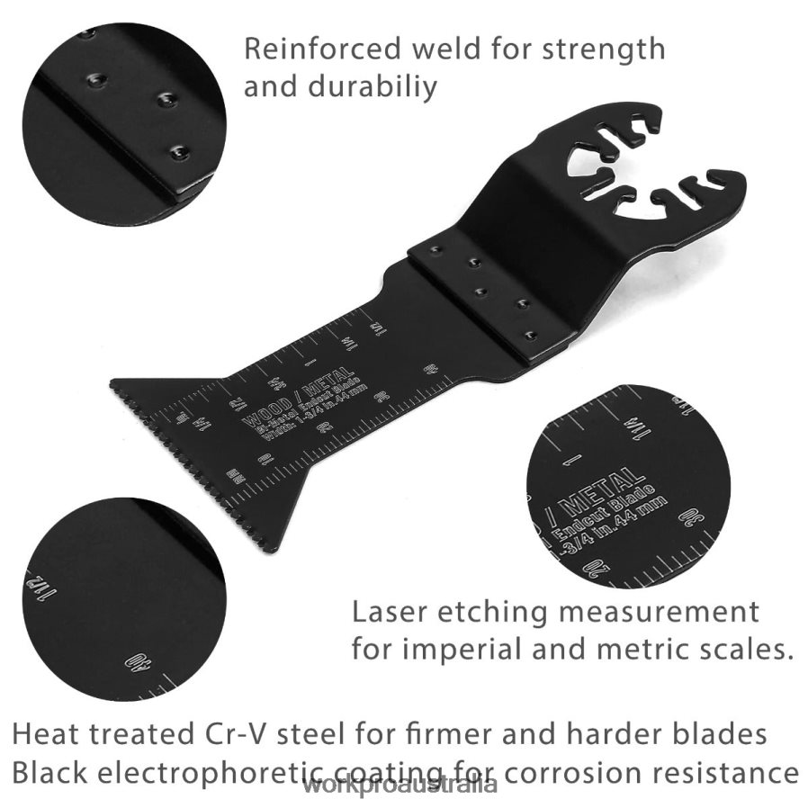 WORKPRO 25 Pcs Oscillating Saw Blades Cutting Blade Universal Multitool Accessory for Sanding Grinding and Cutting D4R0VT200 Tool Morden