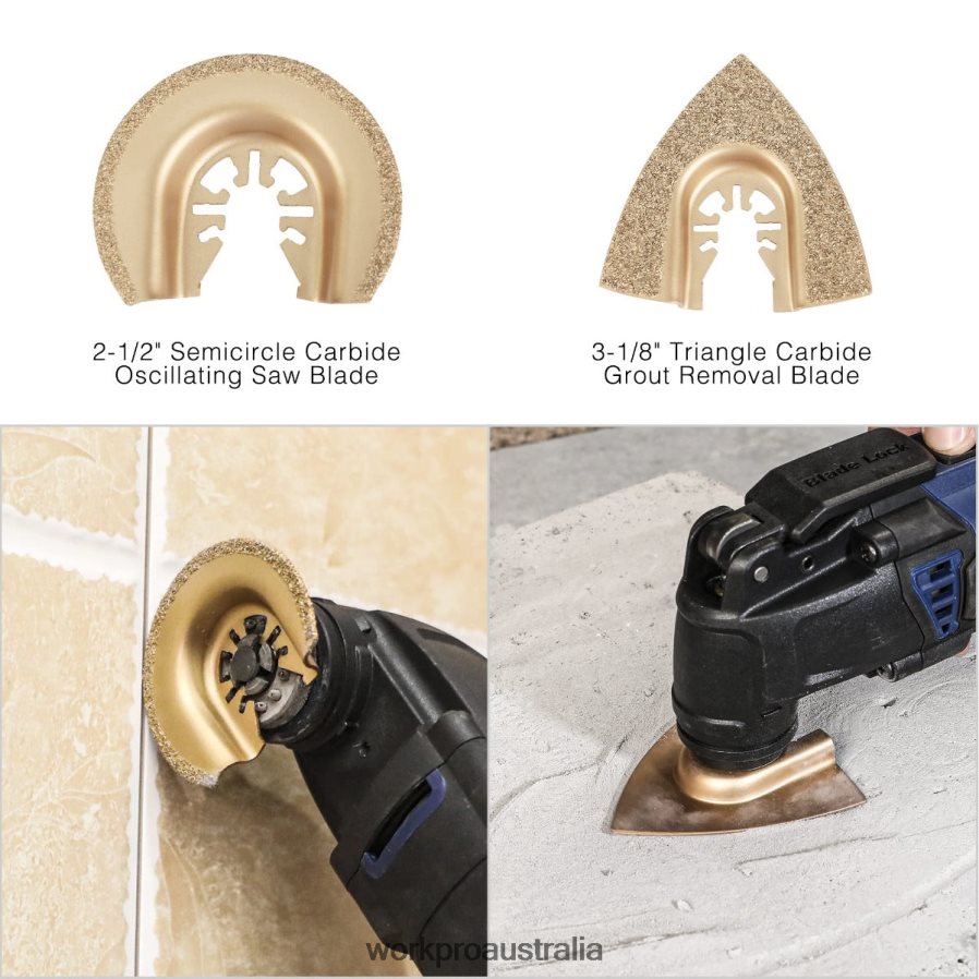 WORKPRO 25 Pcs Oscillating Saw Blades Cutting Blade Universal Multitool Accessory for Sanding Grinding and Cutting D4R0VT200 Tool Morden