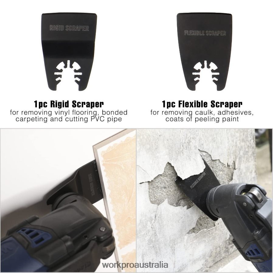 WORKPRO 25 Pcs Oscillating Saw Blades Cutting Blade Universal Multitool Accessory for Sanding Grinding and Cutting D4R0VT200 Tool Morden