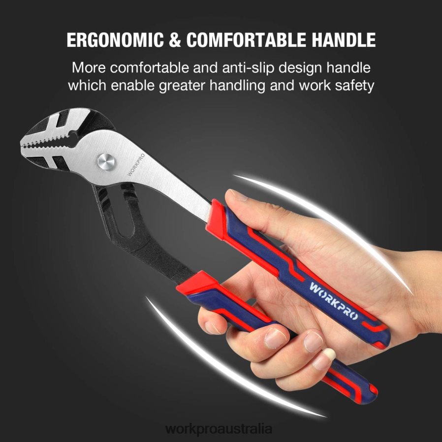 WORKPRO 3 Pcs Adjustable Multipurpose Groove Joint Pliers Set D4R0VT68 Tool New