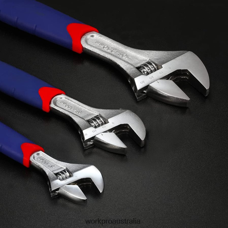 WORKPRO 3 Pcs Adjustable Wrench Set D4R0VT83 Tool Morden