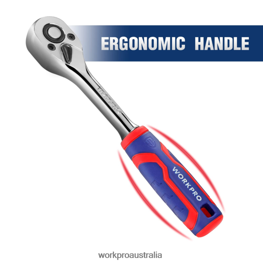 WORKPRO 3 Pcs Ratchet Set Quick-Release Reversible 72-Tooth 40CR Steel Drive Socket Wrench D4R0VT91 Tool Helpful