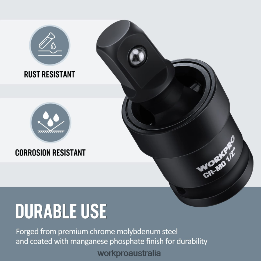 WORKPRO 3 Piece-Impact Universal Joint Set D4R0VT148 Tool Helpful
