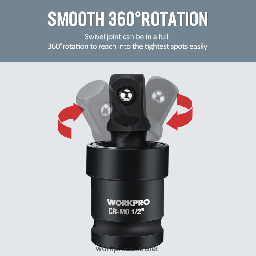 WORKPRO 3 Piece-Impact Universal Joint Set D4R0VT148 Tool Helpful