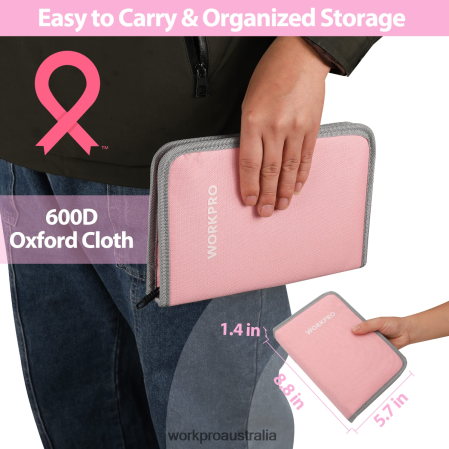 WORKPRO 33 Pcs Precision Repair Tool Set Includes Pliers Set D4R0VT257 Tool Pink/Blue