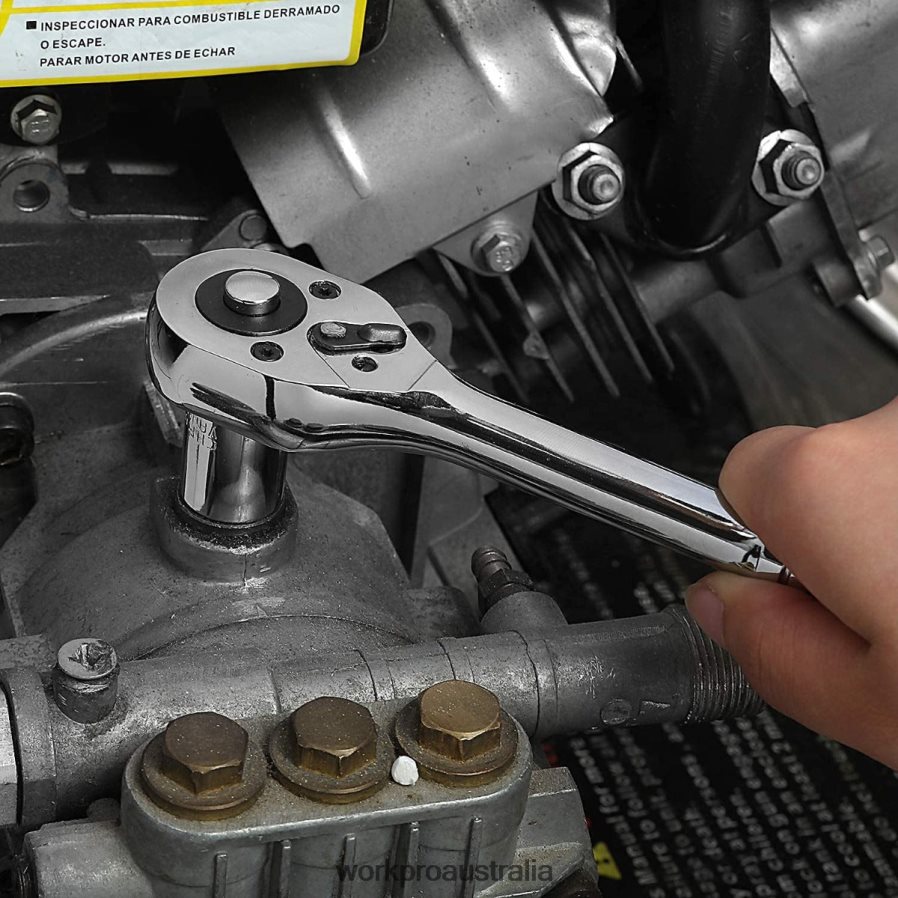 WORKPRO 39 Pcs Drive Socket Wrench Set 1/4-Inch  3/8-Inch Small Sockets Set D4R0VT140 Tool New