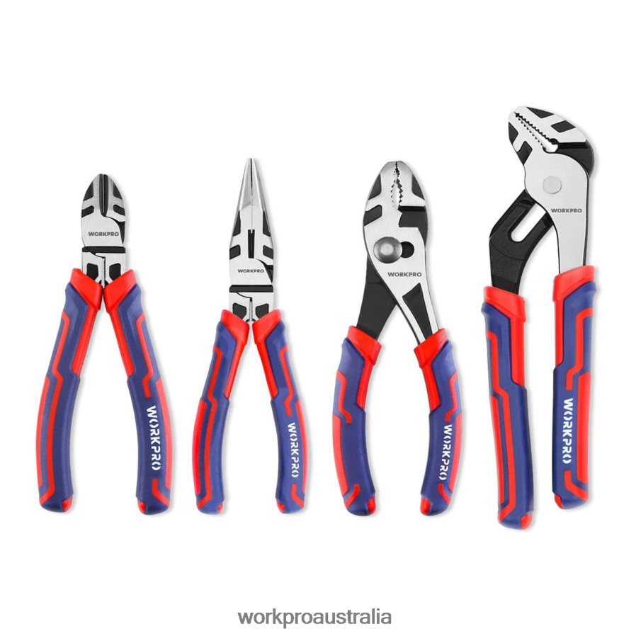 WORKPRO 4 Pcs Premium CR-V Construction Pliers Tool Sets D4R0VT72 Tool Morden