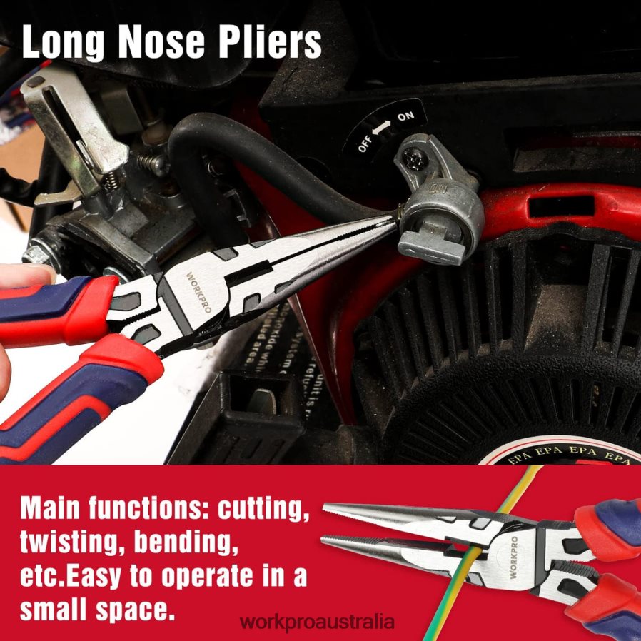 WORKPRO 4 Pcs Premium CR-V Construction Pliers Tool Sets D4R0VT72 Tool Morden