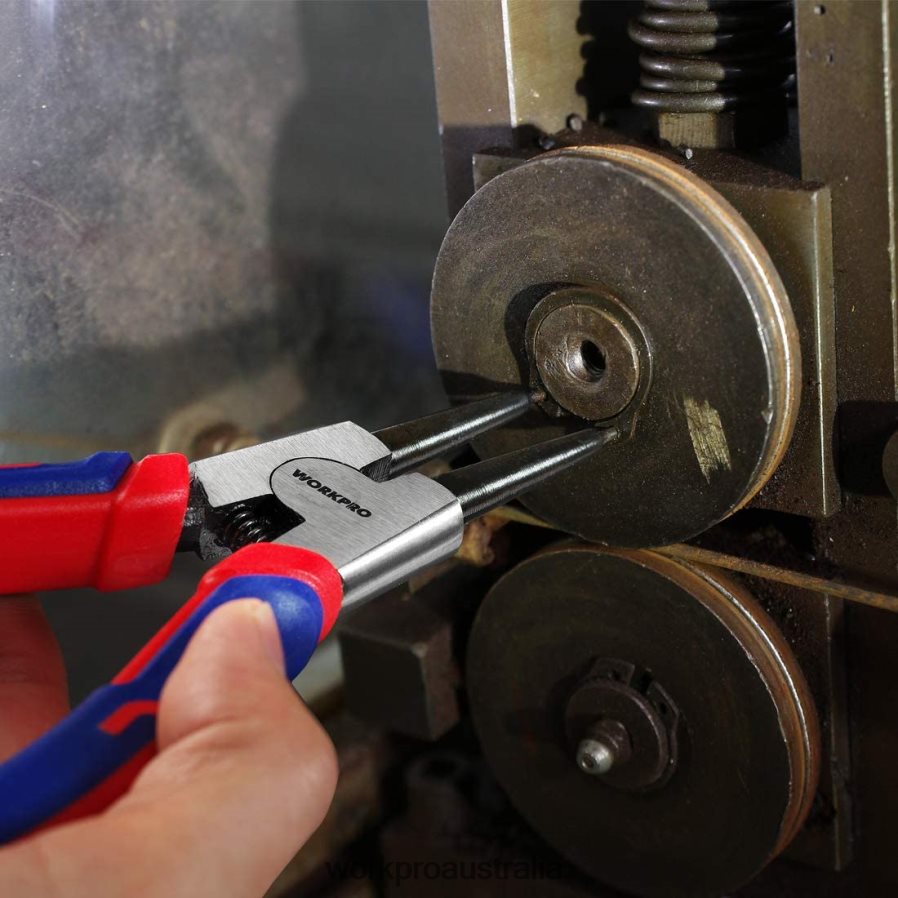 WORKPRO 4 Pcs Snap Ring Pliers Set with Storage Pouch D4R0VT67 Tool Useful