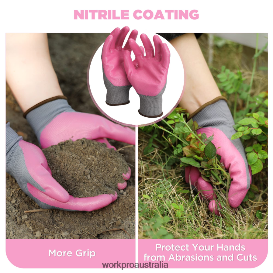 WORKPRO 4PCS Aluminum Garden Tool Set D4R0VT285 Tool White/Pink