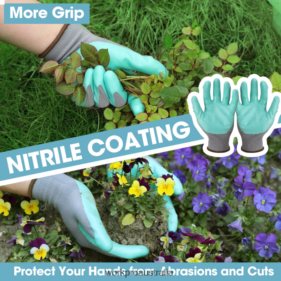 WORKPRO 4PCS Aluminum Garden Tool Set D4R0VT285 Tool White/Pink