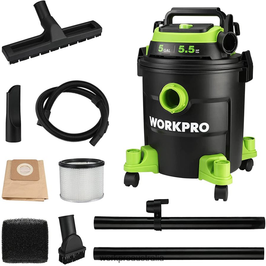 WORKPRO 5 Gallon Shop Vacuum 55 Peak Horsepower Shop-Vac Cleaner with HEPA Filter Hose and Accessories D4R0VT214 Tool Morden