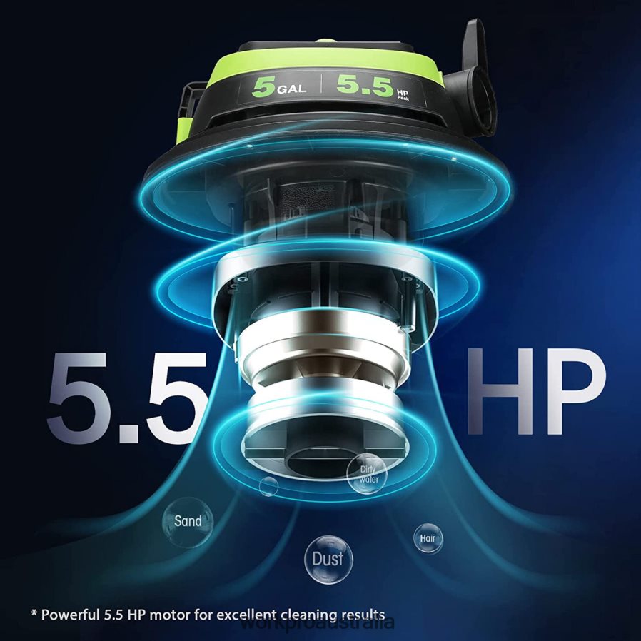 WORKPRO 5 Gallon Shop Vacuum 55 Peak Horsepower Shop-Vac Cleaner with HEPA Filter Hose and Accessories D4R0VT214 Tool Morden