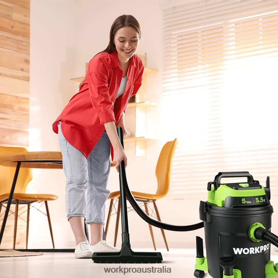 WORKPRO 5 Gallon Shop Vacuum 55 Peak Horsepower Shop-Vac Cleaner with HEPA Filter Hose and Accessories D4R0VT214 Tool Morden