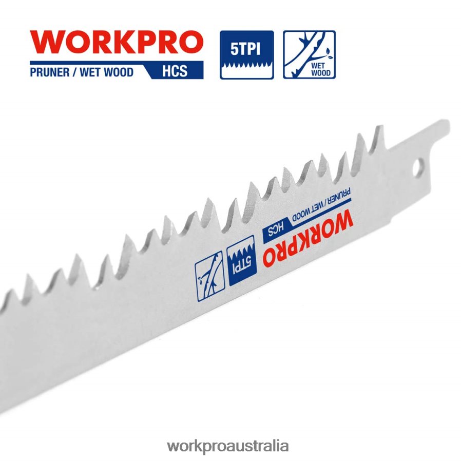 WORKPRO 5 Pcs 9-Inch Wood Pruning Reciprocating Saw Blade Set D4R0VT208 Tool Helpful