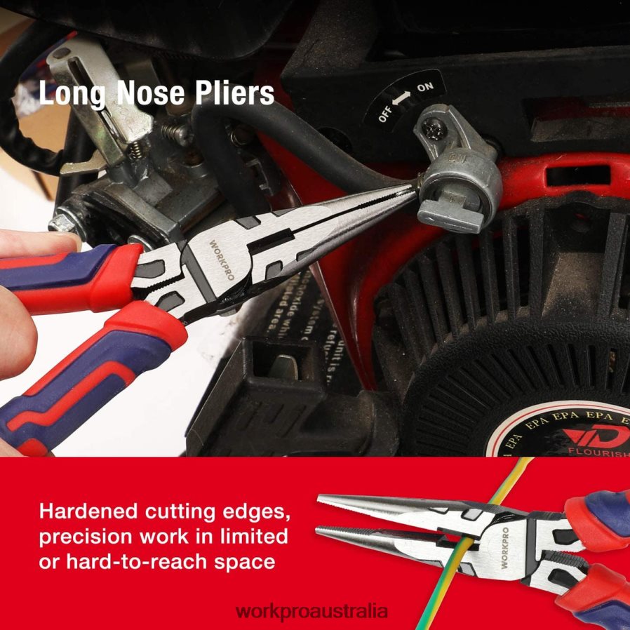 WORKPRO 5 Pcs Premium Cr-V Construction Pliers Set with Storage Pouch D4R0VT66 Tool Useful