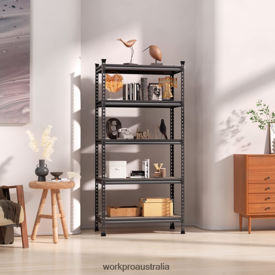 WORKPRO 5-Tier Adjustable Metal Rack Storage Heavy Duty Shelving Unit 4000 lbs Load Capacity D4R0VT12 Storage Morden