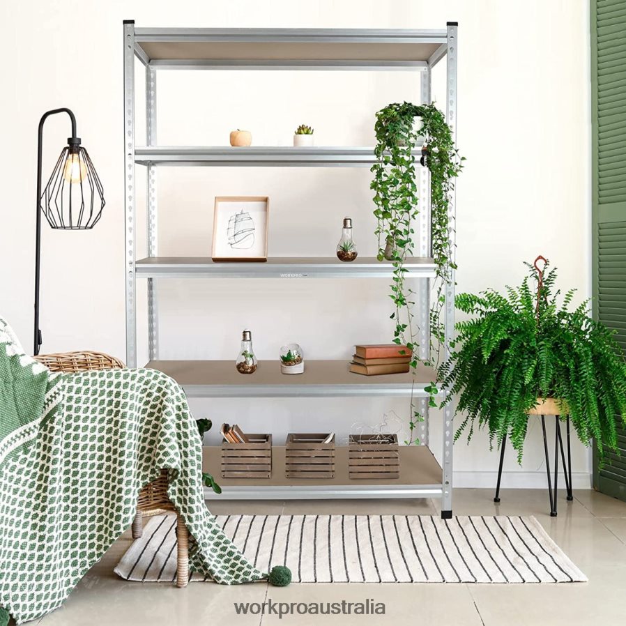 WORKPRO 5-Tier Storage Shelving Unit Adjustable Storage Rack Heavy Duty Aluminum Alloy Shelf D4R0VT9 Storage Helpful