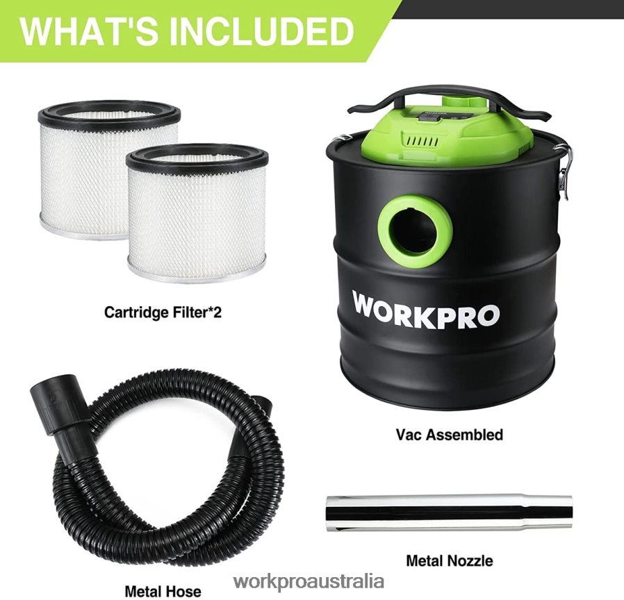 WORKPRO 52 Gallon Ash Vacuum 55 Peak Horsepower Ash Vac Cleaner with HEPA Filter D4R0VT212 Tool Helpful