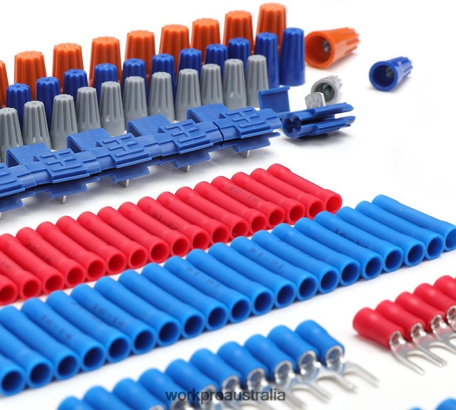 WORKPRO 582 Pcs Crimp Terminals Wire Connectors Heat Shrink Tube Electrical Repair Kit with Wire Cutter Stripper D4R0VT152 Tool Useful