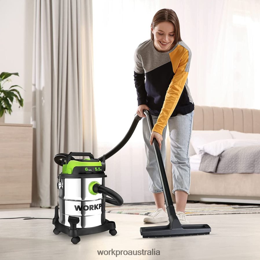 WORKPRO 6 Gallon Wet/Dry Shop Vacuum with HEPA Filter Hose and Accessories for Home/Jobsite Dust Collection D4R0VT213 Tool Morden