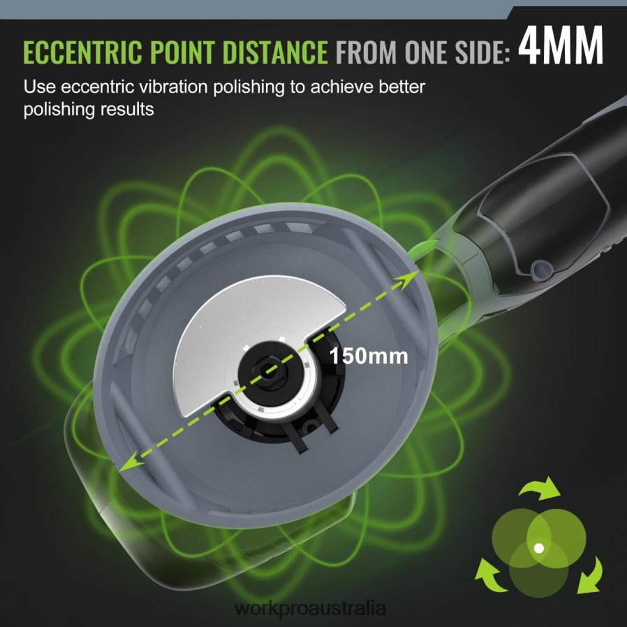 WORKPRO 6-Inch Dual Action Cordless Car Buffer Polisher with 2 pcs 12V Rechargeable Battery D4R0VT238 Tool Morden