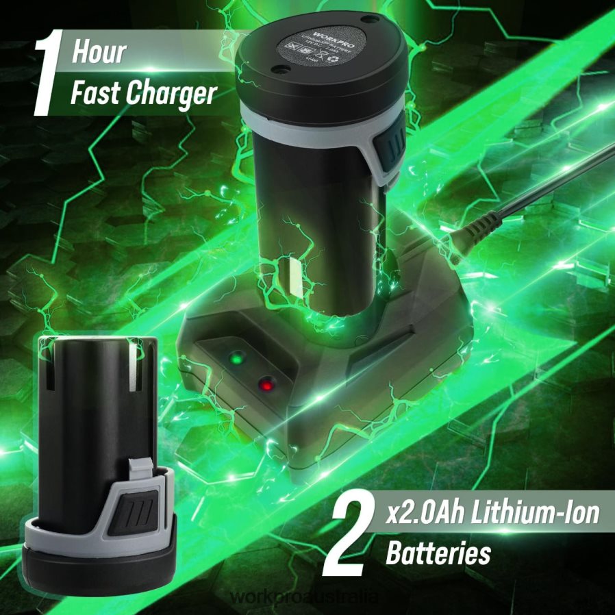 WORKPRO 6-Inch Dual Action Cordless Car Buffer Polisher with 2 pcs 12V Rechargeable Battery D4R0VT238 Tool Morden