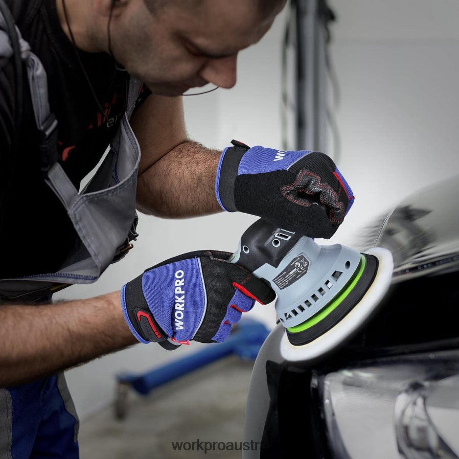 WORKPRO 6-Inch Dual Action Cordless Car Buffer Polisher with 2 pcs 12V Rechargeable Battery D4R0VT238 Tool Morden