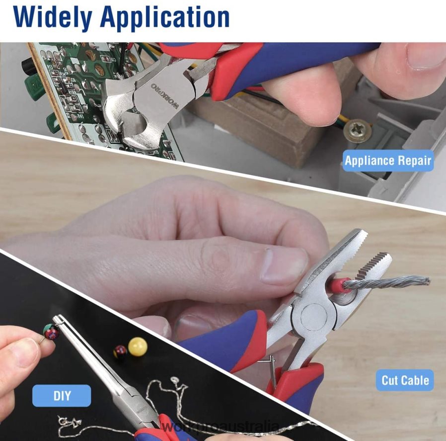 WORKPRO 6 Pcs Mini Pliers Set with Pouch D4R0VT64 Tool Useful