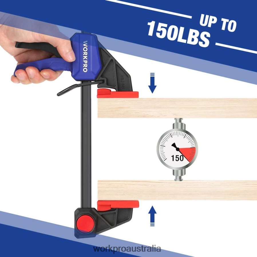 WORKPRO 6 Pcs Woodworking Bar Clamps D4R0VT115 Tool Useful
