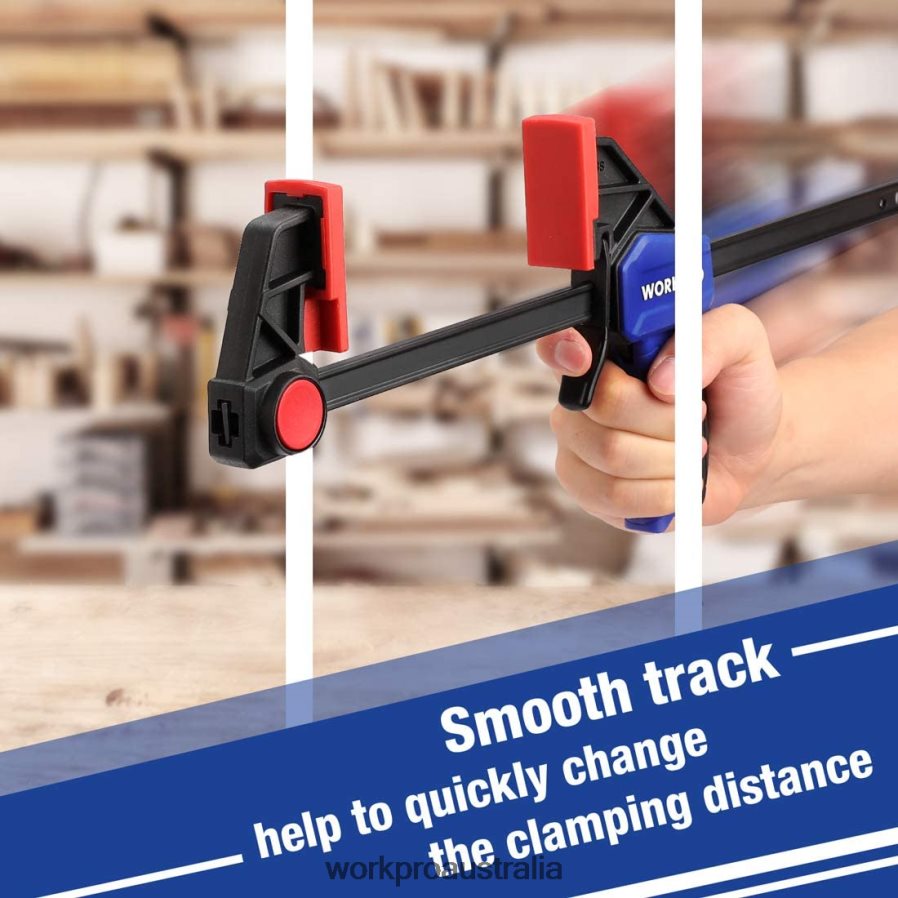 WORKPRO 6 Pcs Woodworking Bar Clamps D4R0VT115 Tool Useful