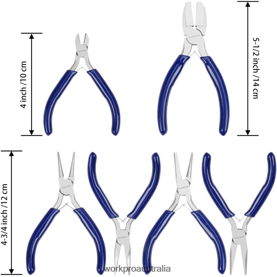WORKPRO 7 Pcs Jewelers Pliers Set with Easy Carrying Pouch D4R0VT78 Tool Useful