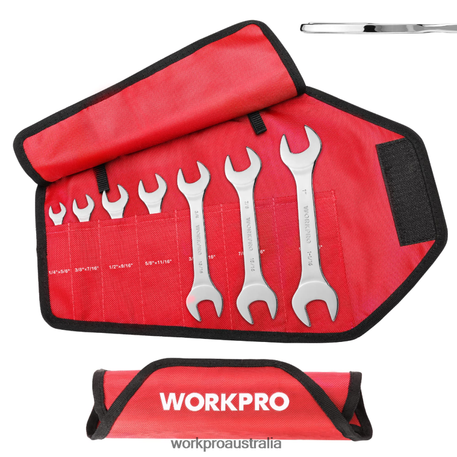 WORKPRO 7 Pcs Metric Super-Thin Wrench Set with Roll-up Organizer Pouch D4R0VT96 Tool Helpful