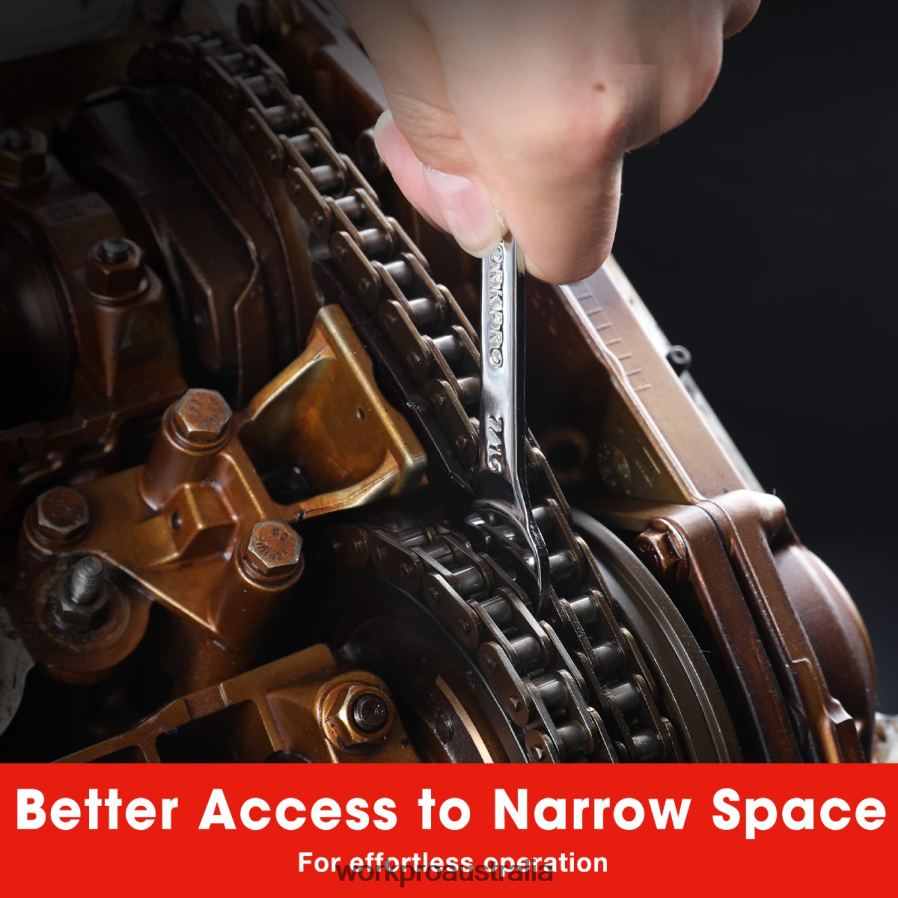 WORKPRO 7 Pcs Metric Super-Thin Wrench Set with Roll-up Organizer Pouch D4R0VT96 Tool Helpful