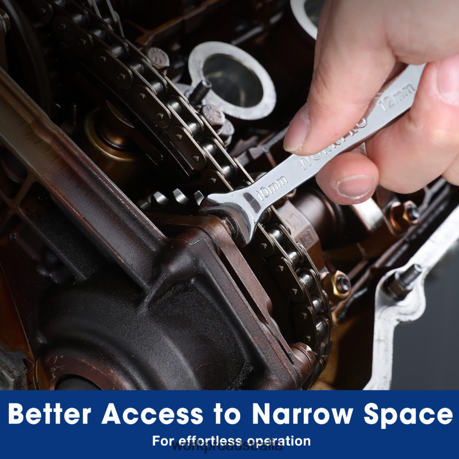 WORKPRO 7 Pcs Metric Super-Thin Wrench Set with Roll-up Organizer Pouch D4R0VT96 Tool Helpful