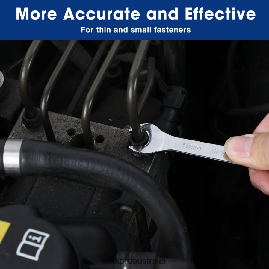 WORKPRO 7 Pcs Metric Super-Thin Wrench Set with Roll-up Organizer Pouch D4R0VT96 Tool Helpful