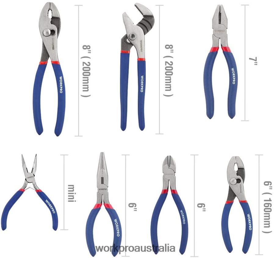 WORKPRO 7 Pcs Multifunction Pliers Set for DIY  Home Use D4R0VT63 Tool New