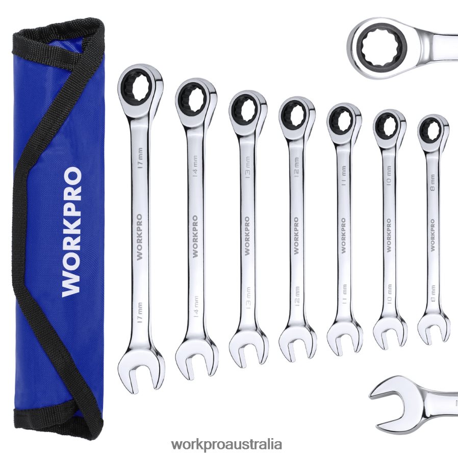 WORKPRO 7-Piece Ratcheting Combination Wrench Set D4R0VT85 Tool Useful