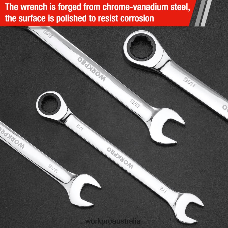 WORKPRO 7-Piece Ratcheting Combination Wrench Set D4R0VT85 Tool Useful