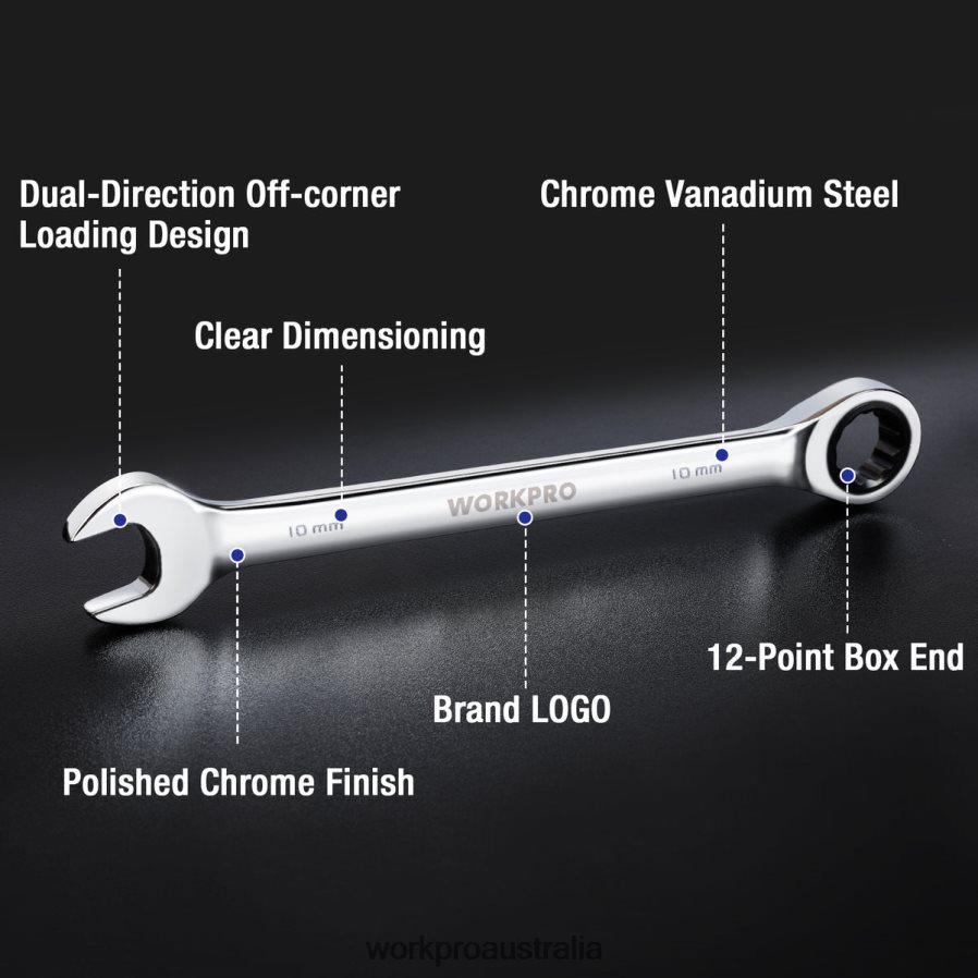 WORKPRO 7-Piece Ratcheting Combination Wrench Set D4R0VT85 Tool Useful