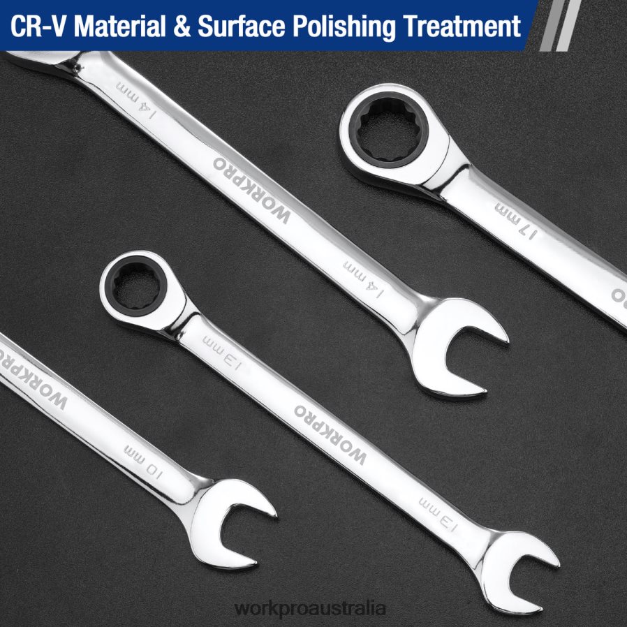 WORKPRO 7-Piece Ratcheting Combination Wrench Set D4R0VT85 Tool Useful