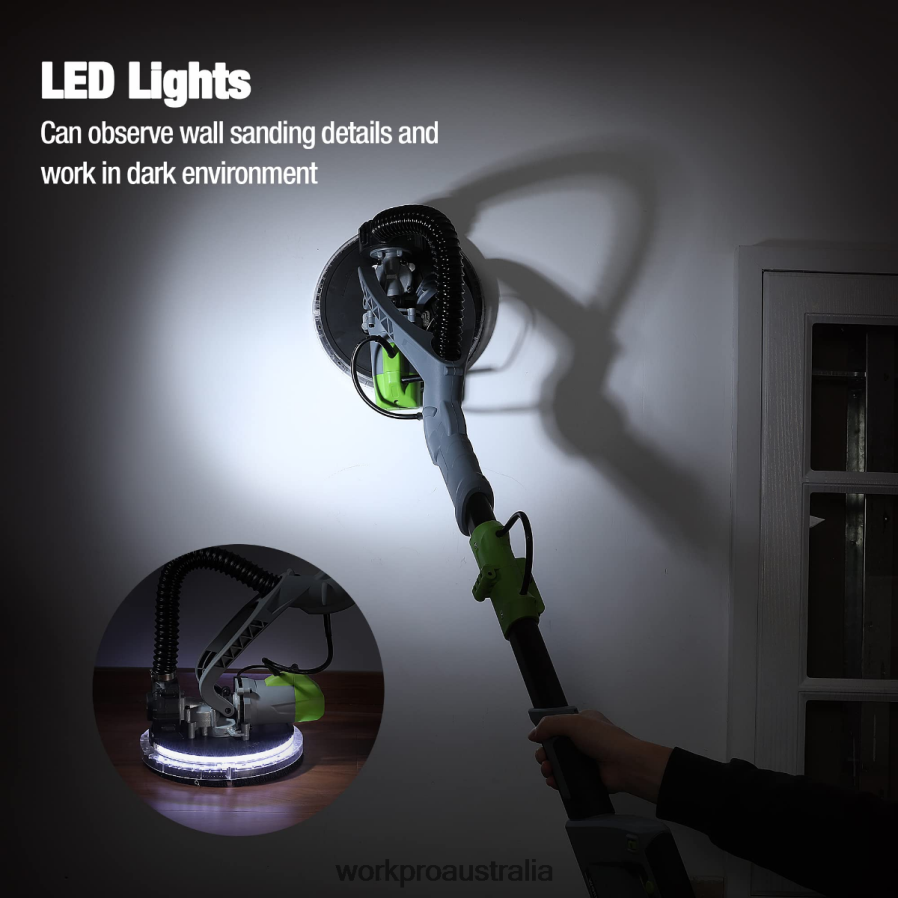 WORKPRO 720W Electric Drywall Sander with Vacuum D4R0VT228 Tool Morden