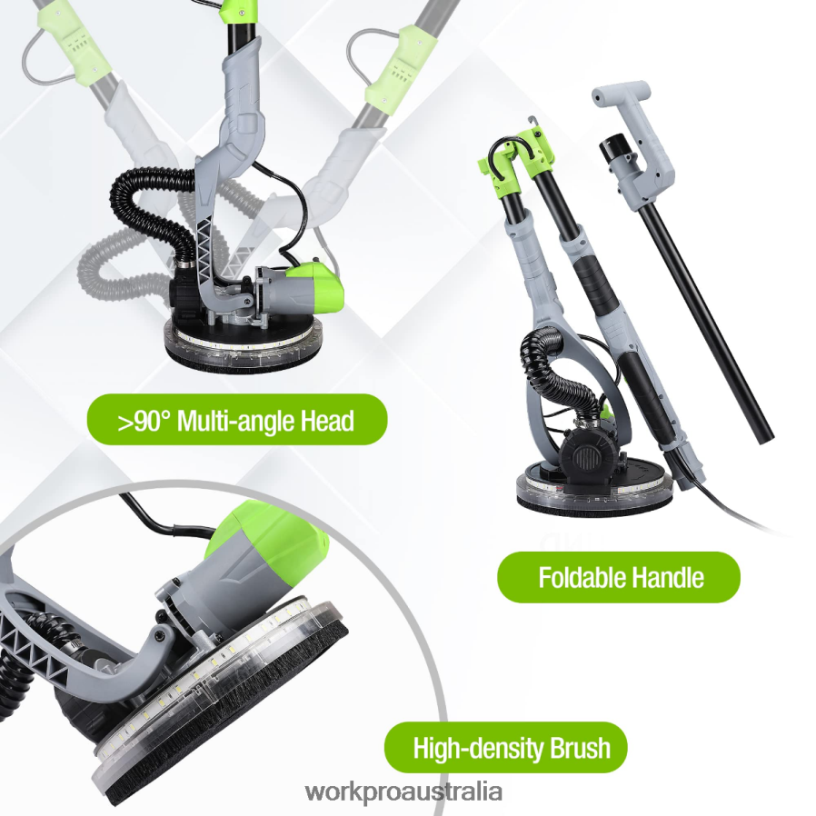 WORKPRO 720W Electric Drywall Sander with Vacuum D4R0VT228 Tool Morden